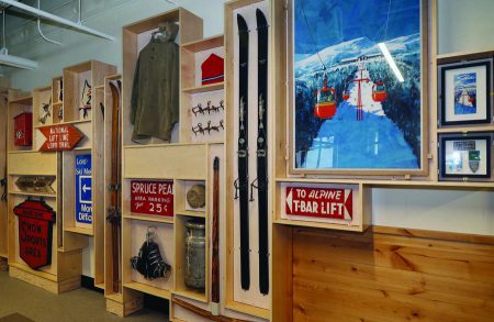Custom Cabinet Displays Stowe’s Skiing History