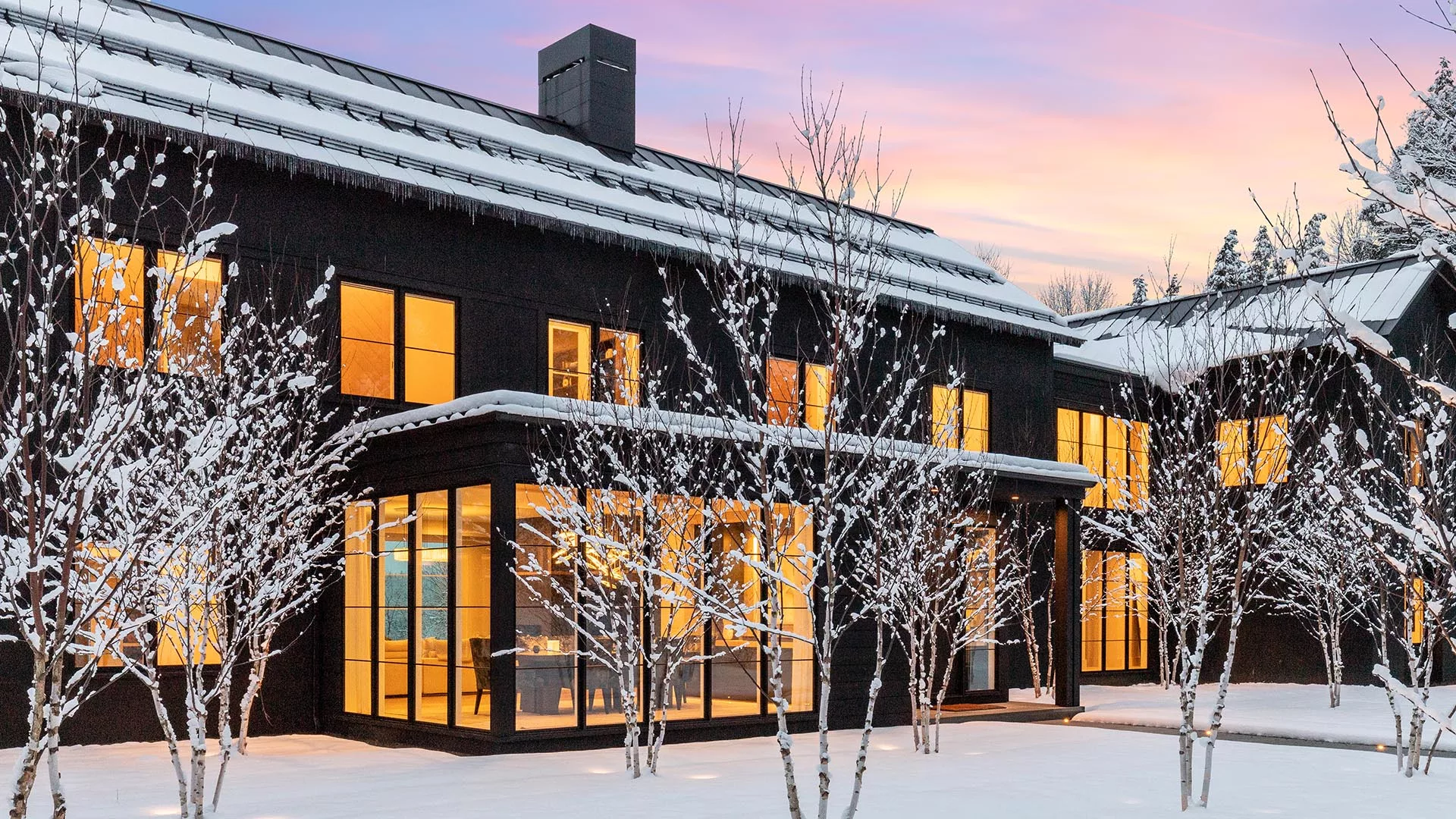 See-Through House Exterior in Winter